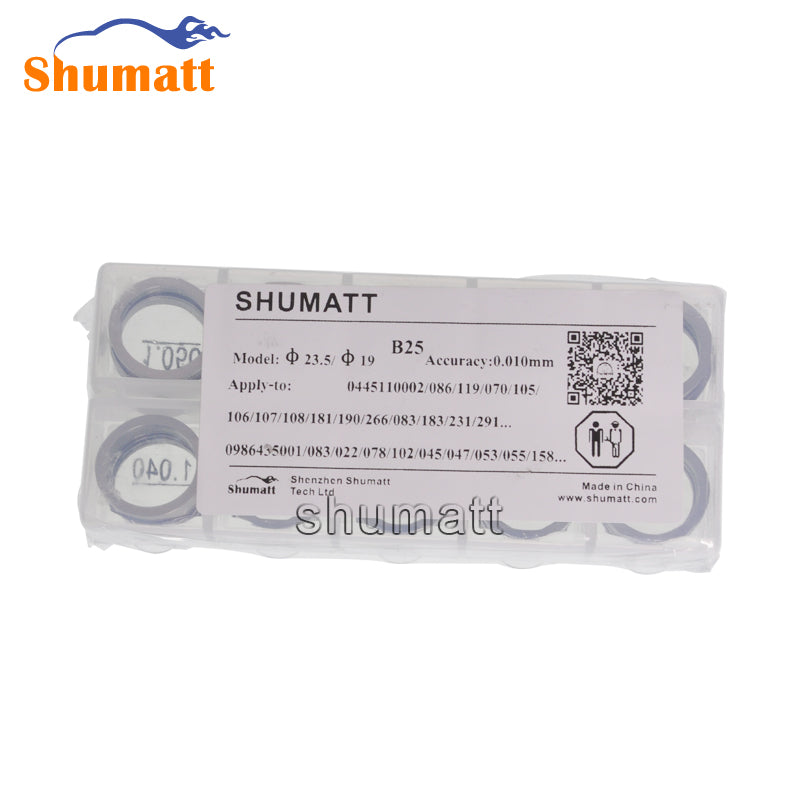 Common Rail Injector Adjustment shims B25 100 pcs for Fuel Injector ...